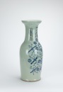 Late Qing-A Light Green Ground Blue And White ‘Taoist Eight Tresures’ Large Vase - 2