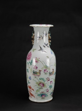19th Century-A Familie-Glazed ‘Wu Lun’ Large Vase