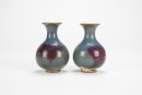 A Pair Of Jun Yao Blue Purple Vases - 6