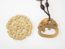 A Group Of Five Jade Carved Pendants - 4