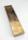 Japanese-A Box For Tanzaku Poem Cards,Bamboo Design in Makie Lacquer - 2
