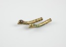 A Pair Of Chinese Gilt - Bronze Silkworm (Han Dynasty)