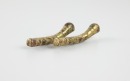 A Pair Of Chinese Gilt - Bronze Silkworm (Han Dynasty) - 5