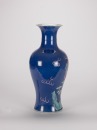 A Chinese Blue Ground Famille - Glazed ‘kirin’ Vase ( Late Qing) - 2