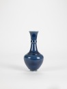 A Chinese Blue Glazed Vase With Mark, (Qing Dynasty)