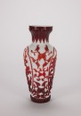 A Chinese Red Overlay White Glass ‘Magpie’ Vase, - 2