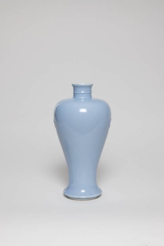 Qing Kangxi And Of PeriodA Prunus Vase In The Sky Blue Glaze