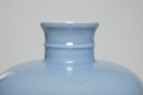 Qing Kangxi And Of PeriodA Prunus Vase In The Sky Blue Glaze - 10