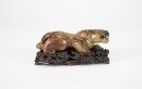 A Chinese Yellow Jade Figure Of Mythical Beast - 6