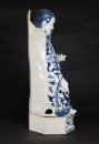 A Very Rare And Large Chinese Blue And White Porcelain’Beidi’ Statues. - 3