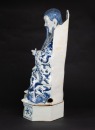 A Very Rare And Large Chinese Blue And White Porcelain’Beidi’ Statues. - 5