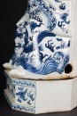 A Very Rare And Large Chinese Blue And White Porcelain’Beidi’ Statues. - 7