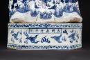 A Very Rare And Large Chinese Blue And White Porcelain’Beidi’ Statues. - 8