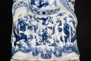 A Very Rare And Large Chinese Blue And White Porcelain’Beidi’ Statues. - 10