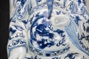 A Very Rare And Large Chinese Blue And White Porcelain’Beidi’ Statues. - 11