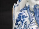 A Very Rare And Large Chinese Blue And White Porcelain’Beidi’ Statues. - 12