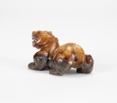 A Chinese Yellowish Jade Figure Of Mythical Beast (Han Dynasty) - 5