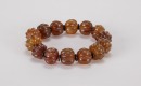 A Chinese translucent Agate Carved Beads Brecelet - 3