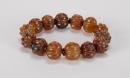 A Chinese translucent Agate Carved Beads Brecelet - 4