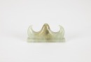 A Group of Two Chinese Green White Jade Carved Brush Holder (2 pcs) - 6