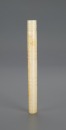 A Chinese White Jade Tube Carved Eight Cicada - 3