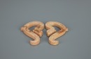 A Pair Of Chinese Yellowish Jade Carved ‘Dragon ’ Pendants (Warring States Period) - 3