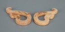 A Pair Of Chinese Yellowish Jade Carved ‘Dragon ’ Pendants (Warring States Period) - 4