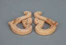 A Pair Of Chinese Yellowish Jade Carved ‘Dragon ’ Pendants (Warring States Period) - 6