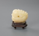 A Chinese Yellowish White Jade Mandain Duck - 3