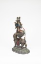 A Chinese Bronze Figure Of Manjusri Bodhisattva And Lion - 3