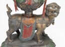 A Chinese Bronze Figure Of Manjusri Bodhisattva And Lion - 7