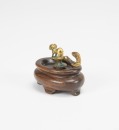 A Chinese Glit - Bronze ‘Snake And Ram’ Stopper (Qing Dynasty Or Earlier) - 2