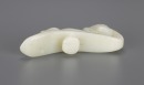 A Chinese White Jade Belt - Buckle Carved ‘Horese And Monkey’ (Qing Dynasty) - 5