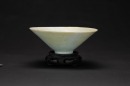 A Chinese Longquan Conical Bowl With Wooden Stand. Southern Song - 3