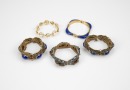 A Group Of Five Chinese Silver Bracelet Insert Gems (Republic Period) - 3