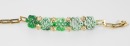 A Two 14k Gold Mounted Jadeite Bracelet - 2