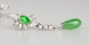 A Jade Pendant with White Gold Necklace, - 6