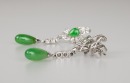 A Jade Pendant with White Gold Necklace, - 7