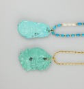 A Turquoise Pendant Carved ‘koi’ With Gold Necklace, - 3