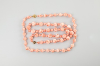 Two Coral Beads Necklace (2pcs)