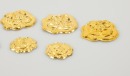 Five 24k Gold Molded ‘Shou’ Pendants - 4