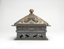 A Chinese Beautiful Designed And Crafted Gilt-Bronze And Silver Beast-Patterned Censer