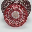 A Chinese Carved Red Glass Overlay Jar With Cover (Woodstand) - 10