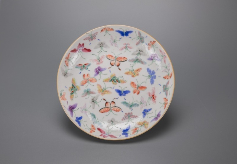 A Chinese Famille-Glazed ‘Butterflies’ Plate