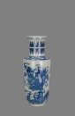 A Blue And White ‘Eighteen Luohan’ Vase (Republic)