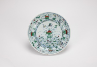 A Chinese Doucai ‘Mandarin Duck in Lotus Pond’ Dish ,