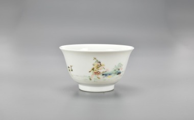 A Chinese Famille-Glazed ‘Figure’ Cup