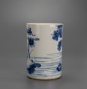 A Chinese Blue And White Brush Pot (Qing) - 3