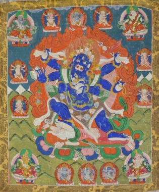 A Tibetan Tanka MAHAKALA (19th Century)