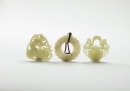 A Group Of Three Chinese Celadon White Jade Pendant - 2